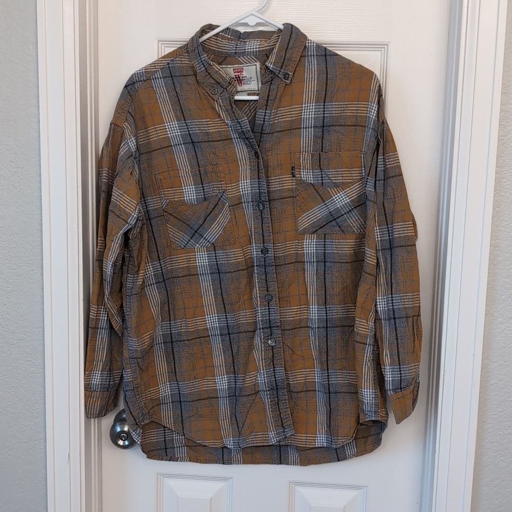 Levi's Jeans for Women button front top cotton vintage size L
